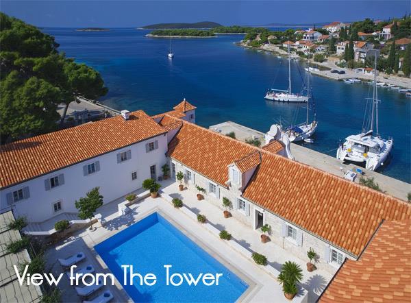 Luxury Dalmatian Island Castle-style Villa with Pool, sleeps 20-24