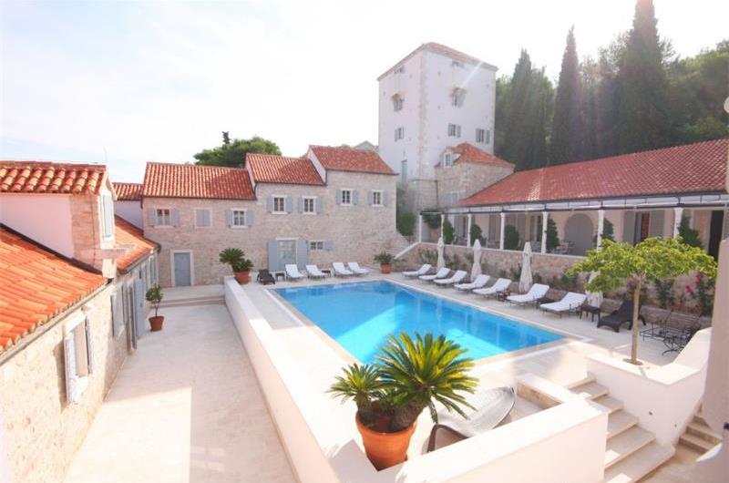 Luxury Dalmatian Island Castle-style Villa with Pool, sleeps 20-24