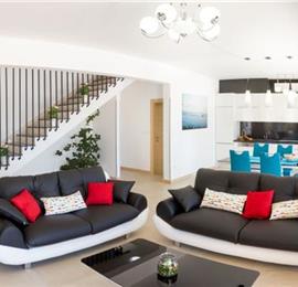 3 Villas with Pools and Sea Views near Trogir, sleep 40