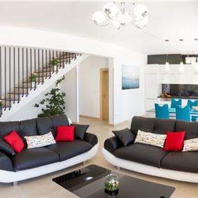 3 Villas with Pools and Sea Views near Trogir, sleep 40
