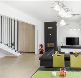 3 Villas with Pools and Sea Views near Trogir, sleep 40