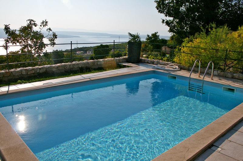 Three charming stone villas on one estate sleeping up to 14 -16, near Crikvenica with views of Krk Island