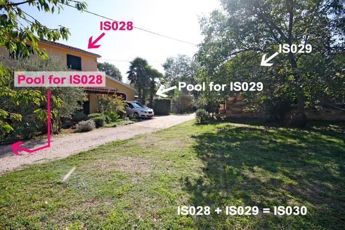 2 x 2 Bedroom Villas with Pools Near Umag, Sleeps 7