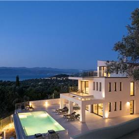 4 bedroom villa with pool & sea views, Acharavi, sleeps 8