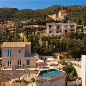 3 bedroom villa with pool & sea views, near Palaiokastrítsa, sleeps 6