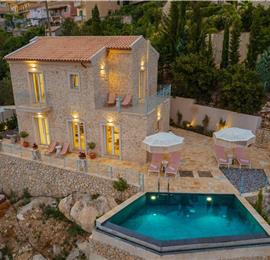 3 bedroom villa with pool & sea views, near Palaiokastrítsa, sleeps 6