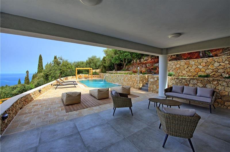 3 bedroom villa with pool & sea views, Makrades, sleeps 6