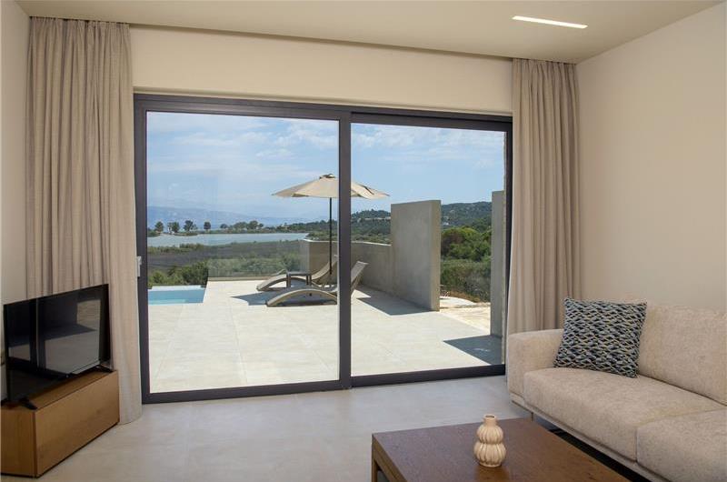  3 bedroom stone villa with pool & seaview, near Acharavi, sleeps 6