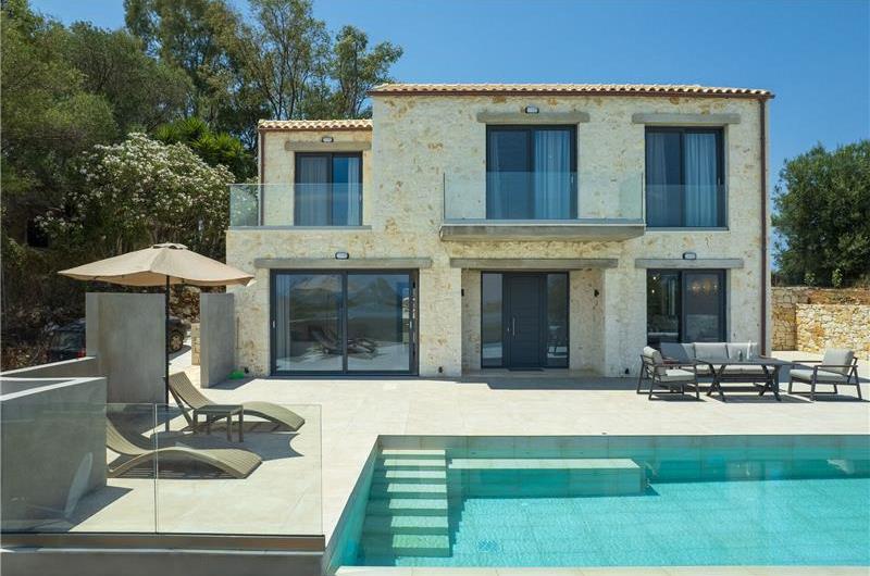  3 bedroom stone villa with pool & seaview, near Acharavi, sleeps 6