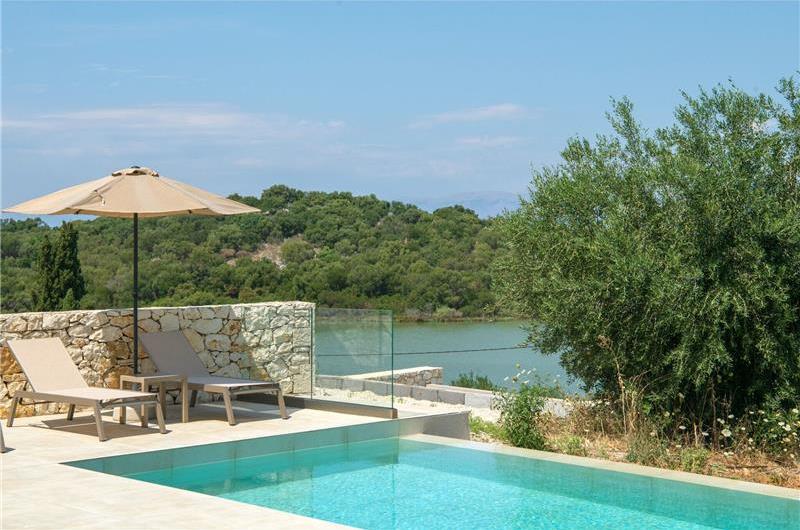  3 bedroom stone villa with pool & seaview, near Acharavi, sleeps 6