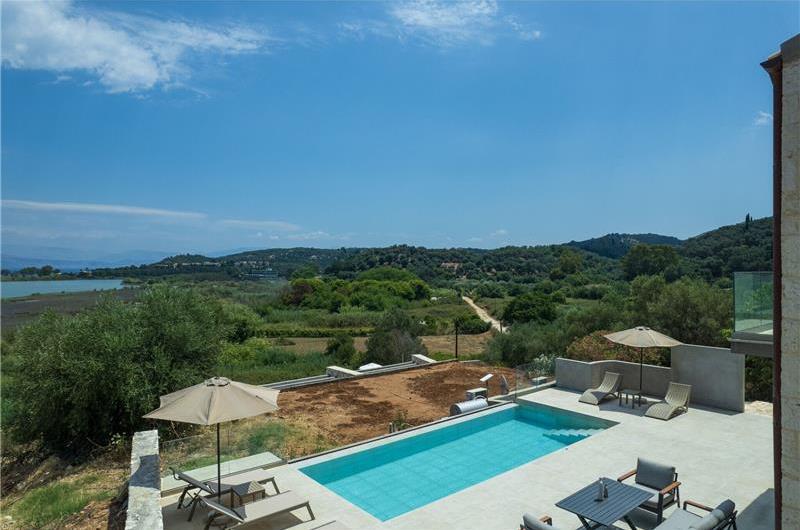  3 bedroom stone villa with pool & seaview, near Acharavi, sleeps 6