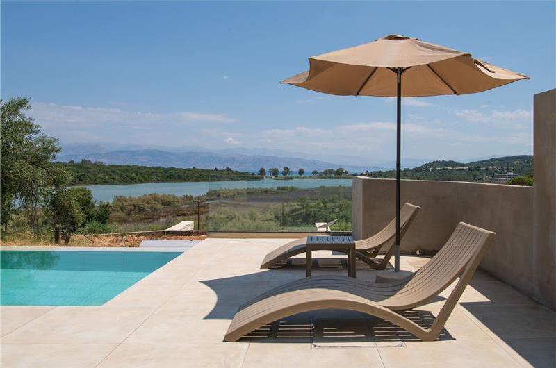  3 bedroom stone villa with pool & seaview, near Acharavi, sleeps 6