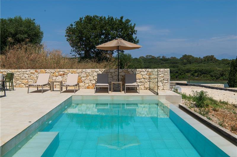  3 bedroom stone villa with pool & seaview, near Acharavi, sleeps 6