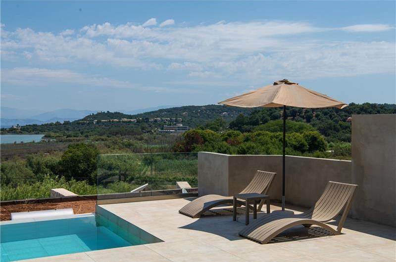  3 bedroom stone villa with pool & seaview, near Acharavi, sleeps 6