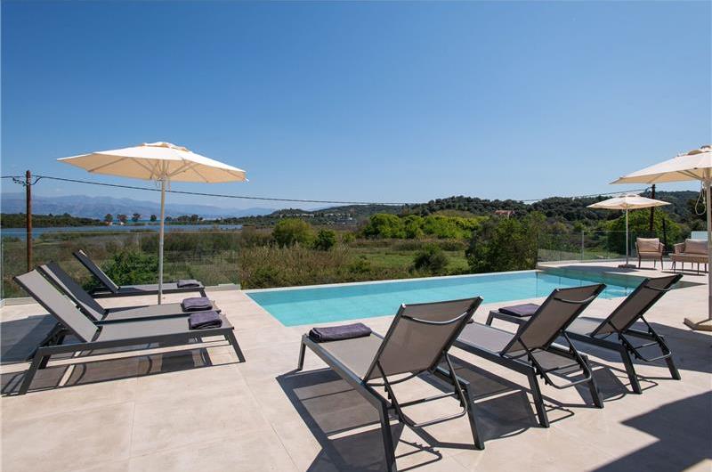 3 bedroom villa with pool & sea view, near Acharavi, sleeps 6