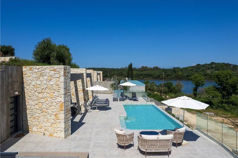 3 bedroom villa with pool & sea view, near Acharavi, sleeps 6