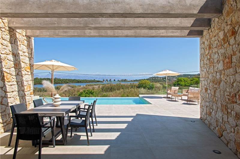 3 bedroom villa with pool & sea view, near Acharavi, sleeps 6