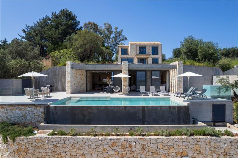 3 bedroom villa with pool & sea view, near Acharavi, sleeps 6