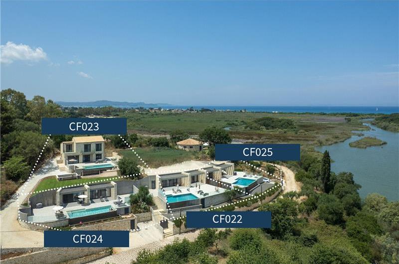 3 bedroom villa with pool & sea view, near Acharavi, sleeps 6