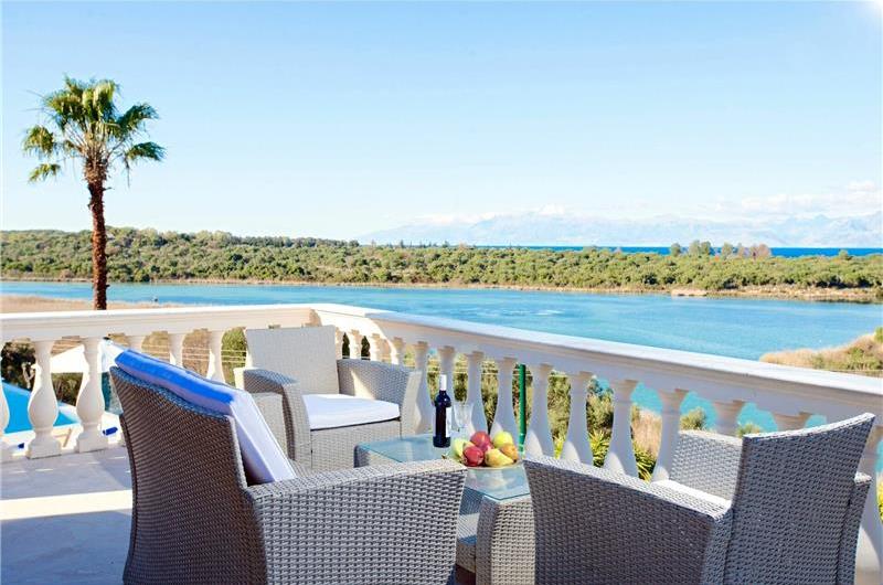 8 Bedroom villa with pool & seaview, near Acharavi, sleeps 16-18