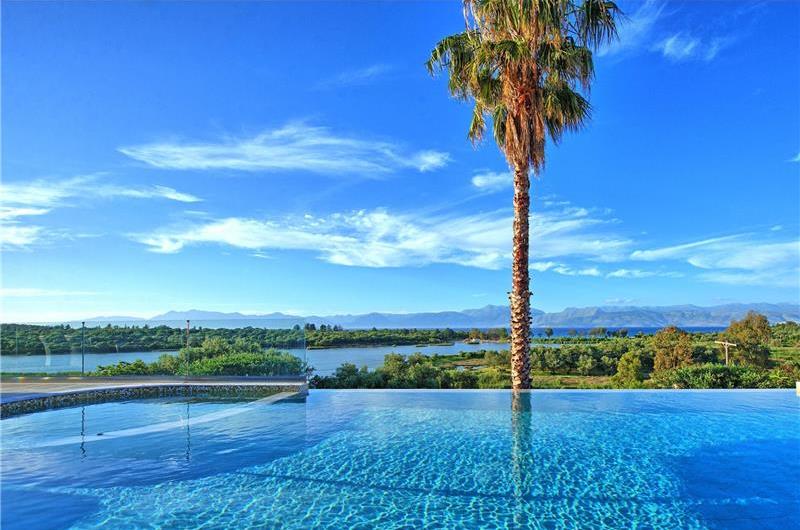 8 Bedroom villa with pool & seaview, near Acharavi, sleeps 16-18