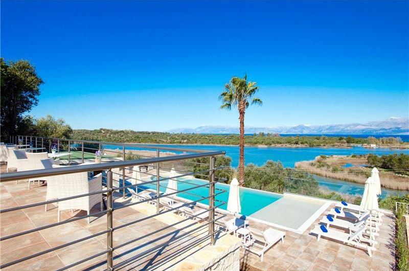 8 Bedroom villa with pool & seaview, near Acharavi, sleeps 16-18