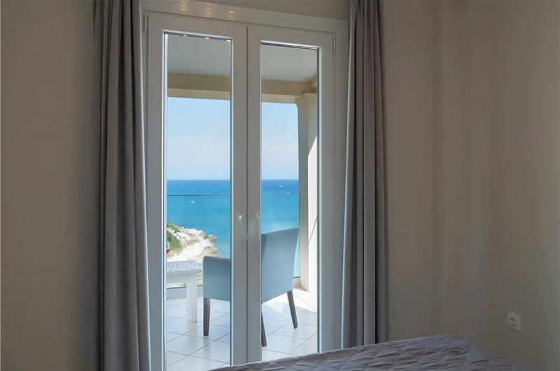 7 bedroom seafront luxury villa with pool & jacuzzi, near Acharavi, sleeps 14-15