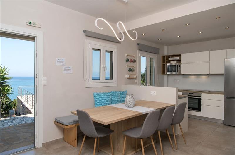 7 bedroom seafront luxury villa with pool & jacuzzi, near Acharavi, sleeps 14-15