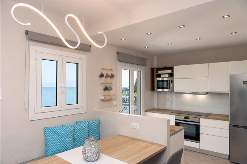 7 bedroom seafront luxury villa with pool & jacuzzi, near Acharavi, sleeps 14-15