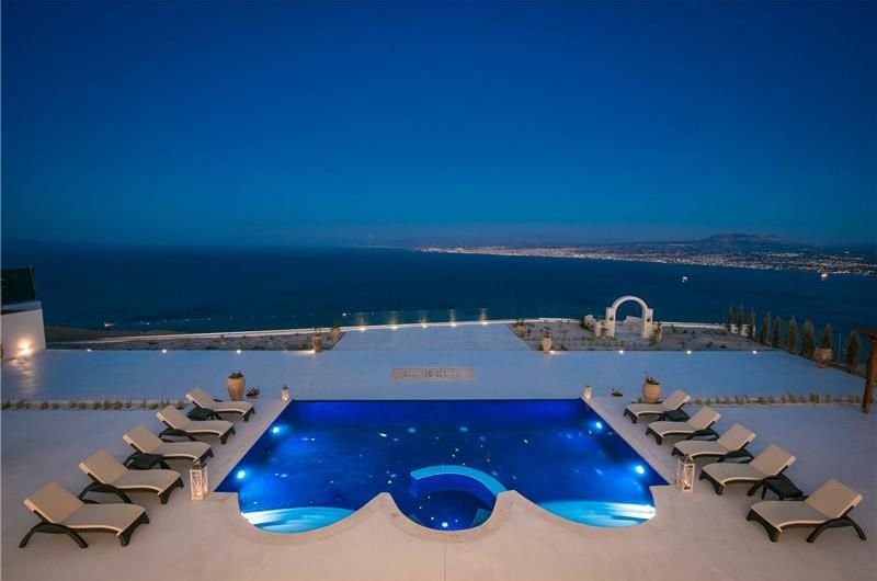 6 bedroom luxury villa with pool near Agia Pelagia, sleeps 12