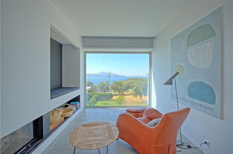 5 bedroom luxury villa with infinity pool, sea views and tennis court near Chania, sleeps 10