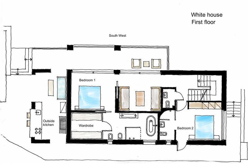 5 bedroom luxury villa with infinity pool, sea views and tennis court near Chania, sleeps 10