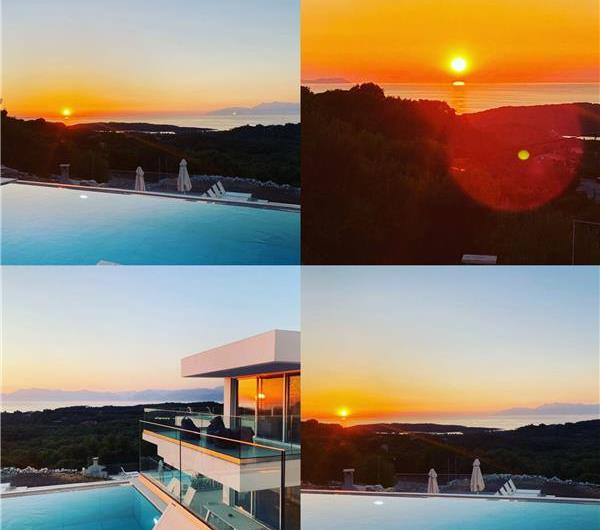 4 bedroom villa with infinity pool and sea view in Perithia, Corfu, sleeps 9